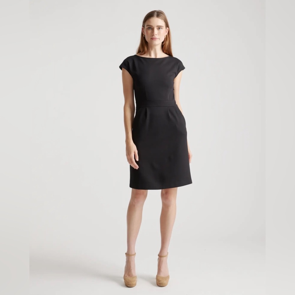 Quince Ultra-Stretch Ponte Cap Sleeve Dress size XL